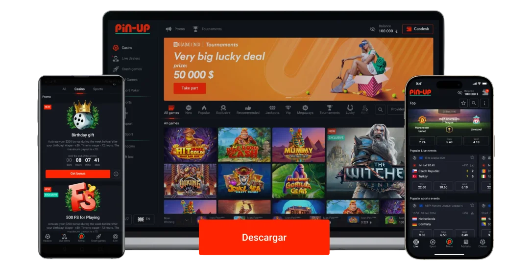 aplicación Pin Up Casino